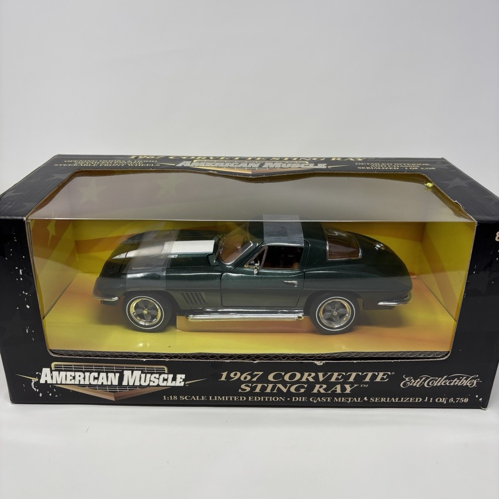 1967 Chevrolet Corvette Sting Ray Green 1:18 ERTL Limited Edition SEALED